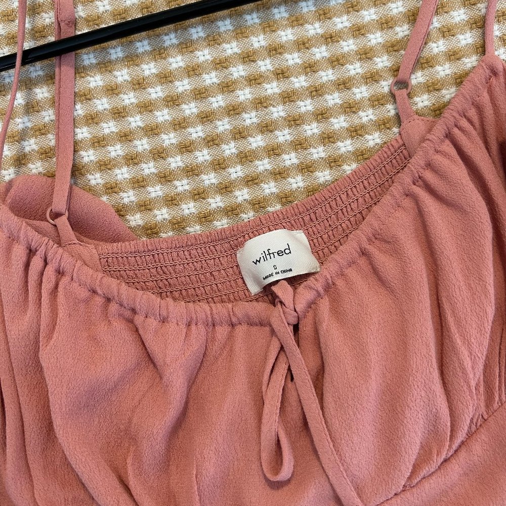 Aritzia Bellow Midi Dress (Pink – Size 0) - Picture 3 of 7